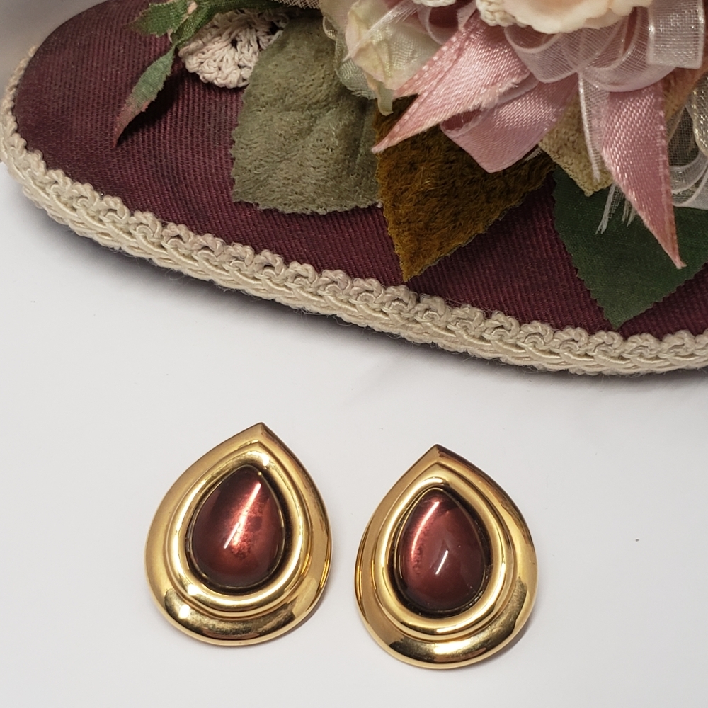 Vintage Tear Drop Statement Earrings